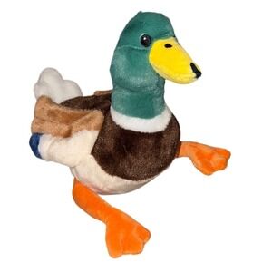 Bass Pro Shops Mallard Duck Plush Stuffed‎ Animal Toy Kids Green Brown NWT